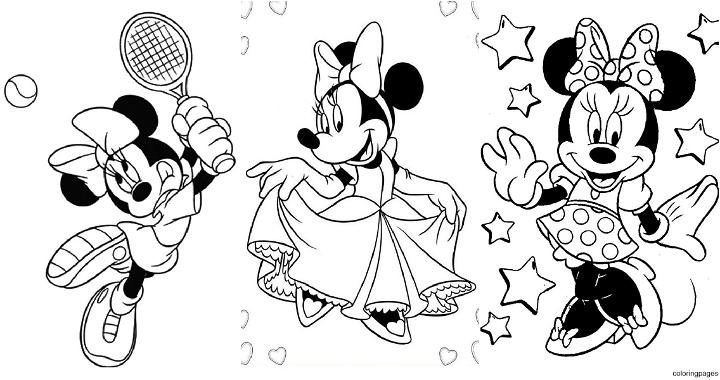 easy Minnie Mouse coloring pages easy Minnie Mouse coloring pages