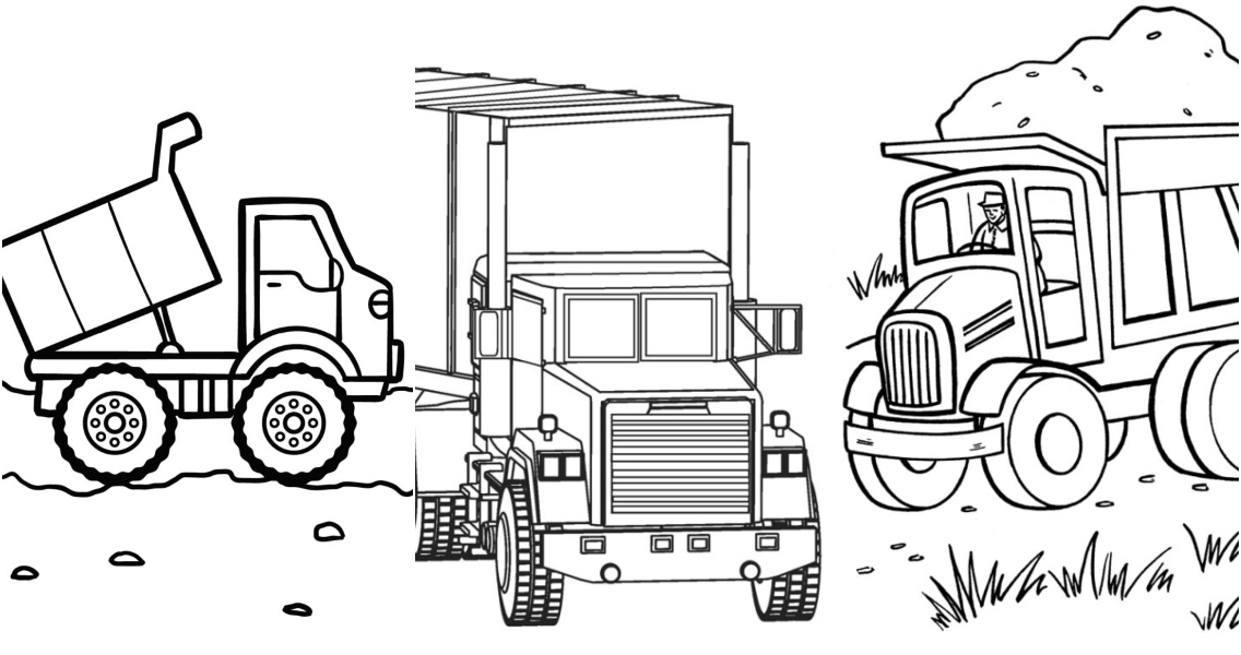 25 Free Truck Coloring Pages For Kids And Adults Blitsy