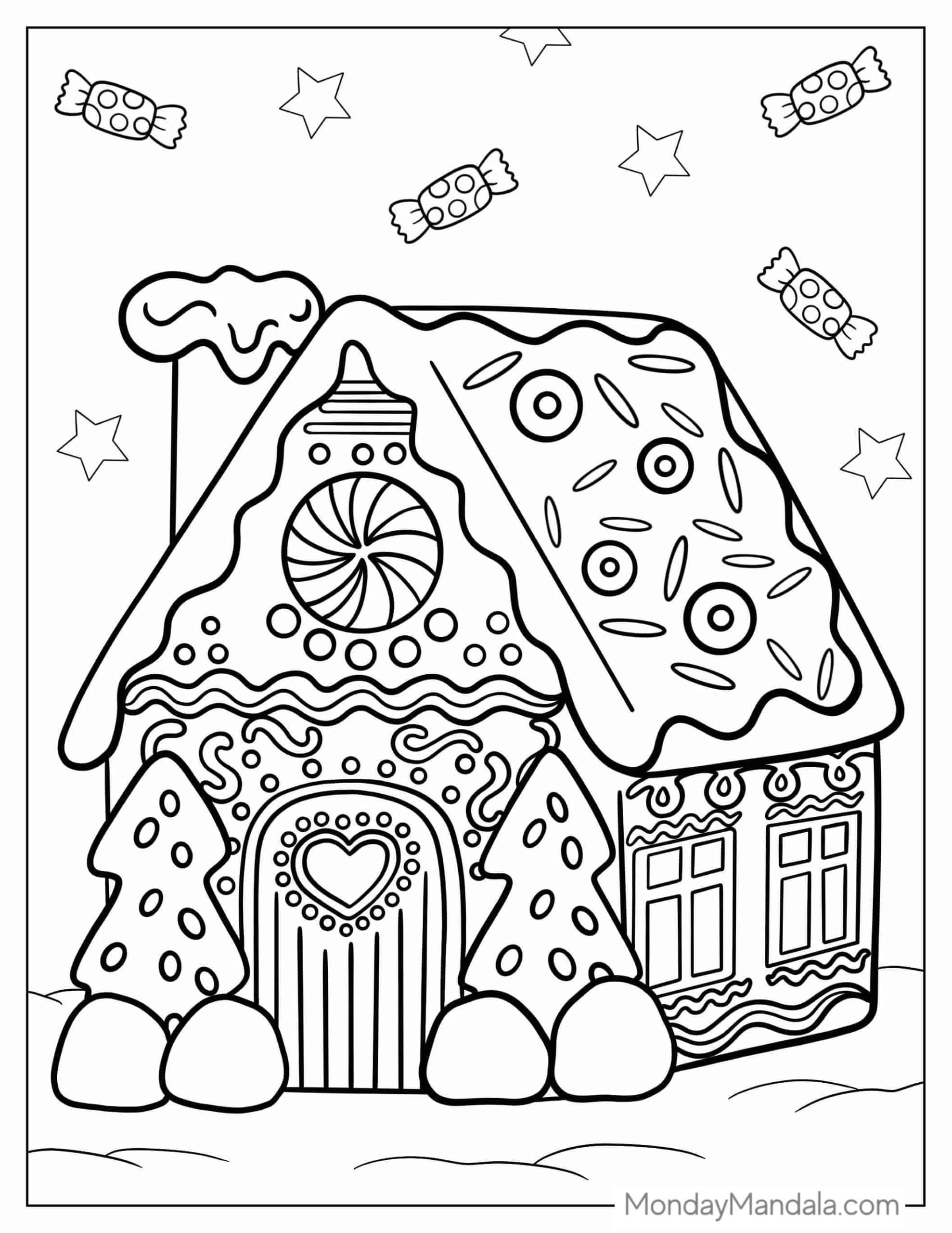 26 Gingerbread House Coloring Pages Free PDF Printables Christmas 26 Gingerbread House Coloring Pages Free PDF Printables Christmas