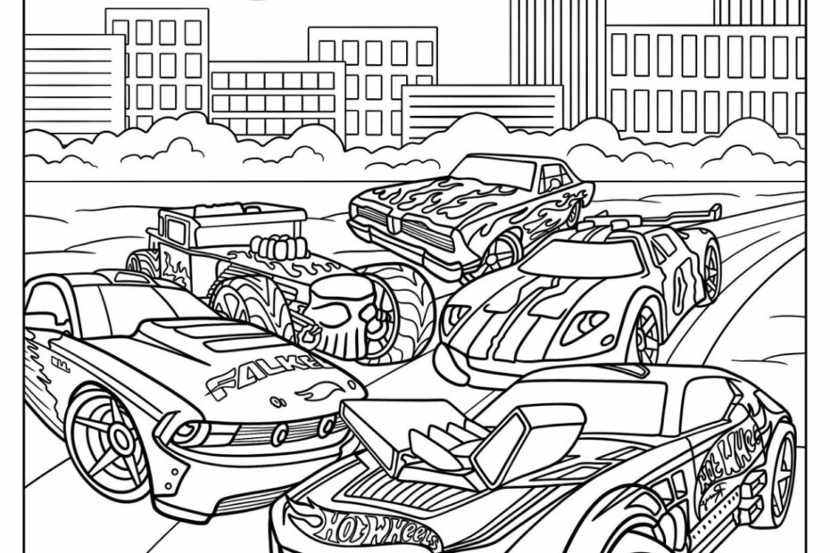 26 Hot Wheels Coloring Pages Free PDF Printables 41 OFF