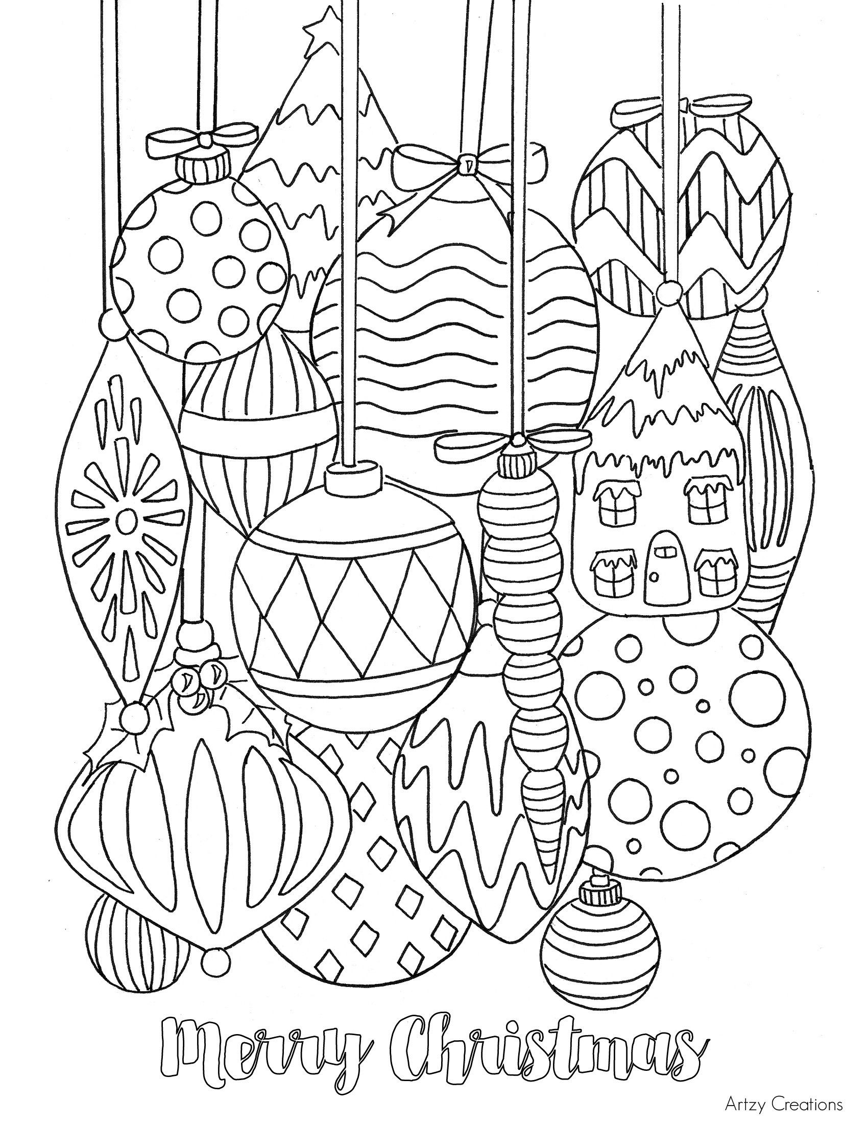 27 Christmas Coloring Pages For Adults Pdf Free Free Wallpaper