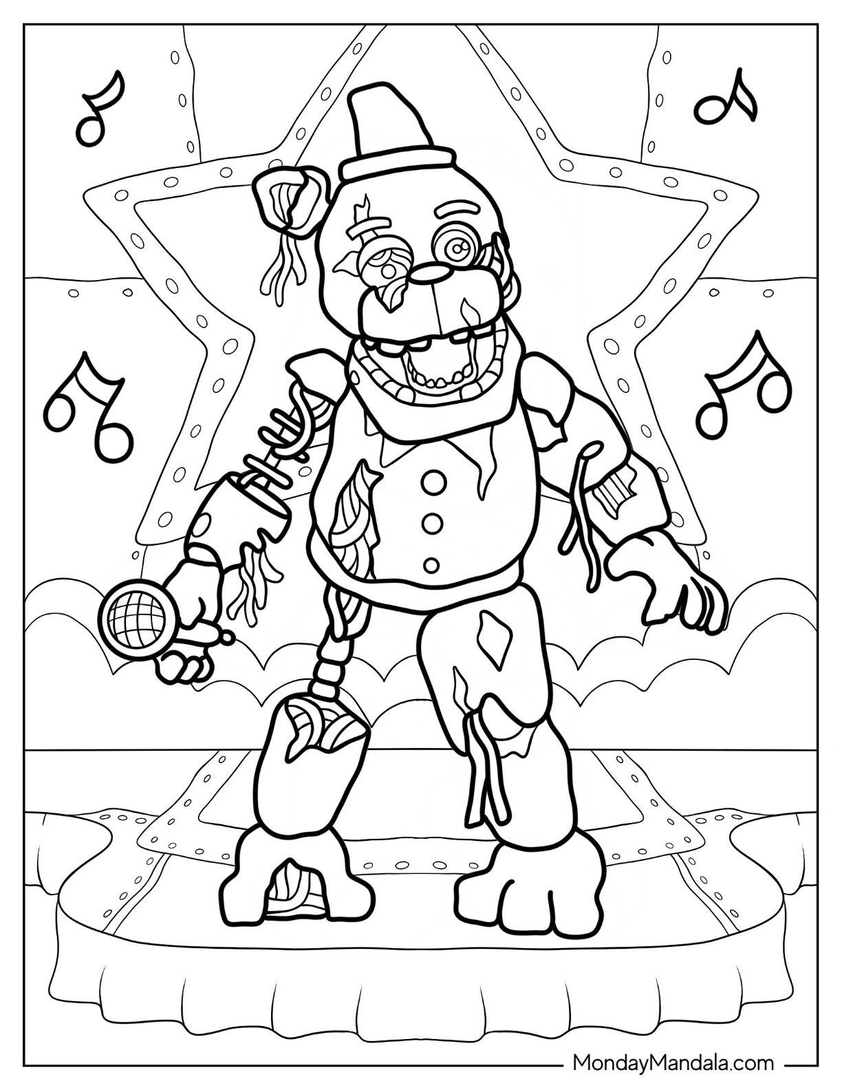 five nights at freddys printables five nights at freddys printables