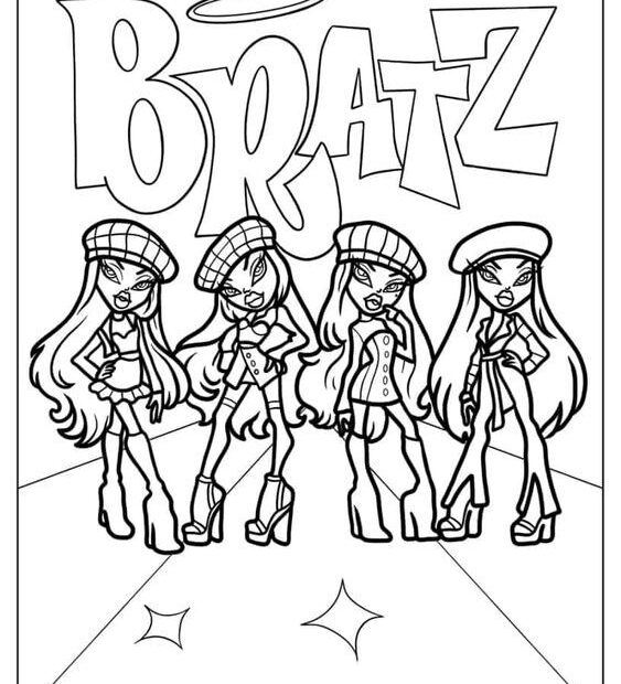 29 Bratz Coloring Pages Free PDF Printables Coloring Pages
