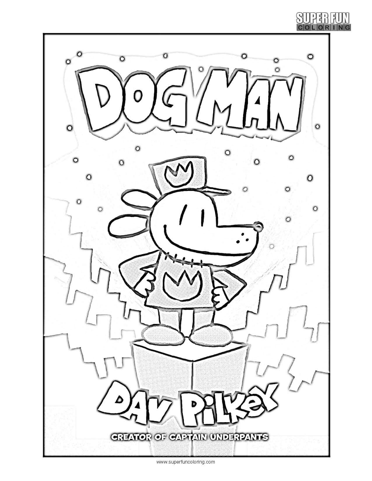 free dogman coloring page