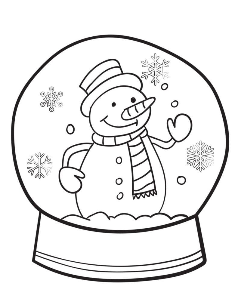3 Free Printable Easy Cute Christmas Coloring Pages Freebie 