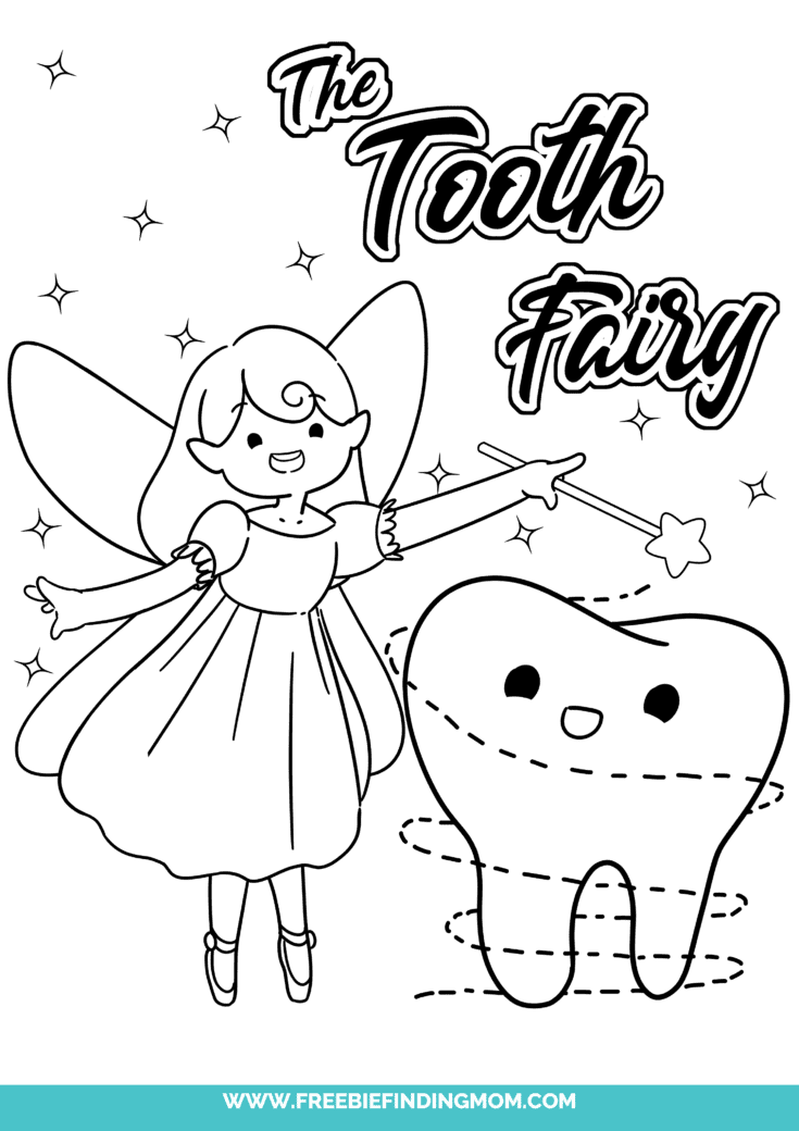 3 Free Printable Tooth Fairy Coloring Pages 3 Free Printable Tooth Fairy Coloring Pages