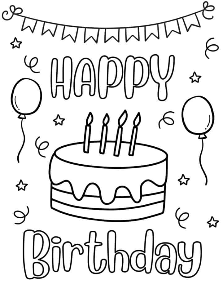 30 Free Printable Happy Birthday Coloring Pages For Kids Prudent 30 Free Printable Happy Birthday Coloring Pages For Kids Prudent