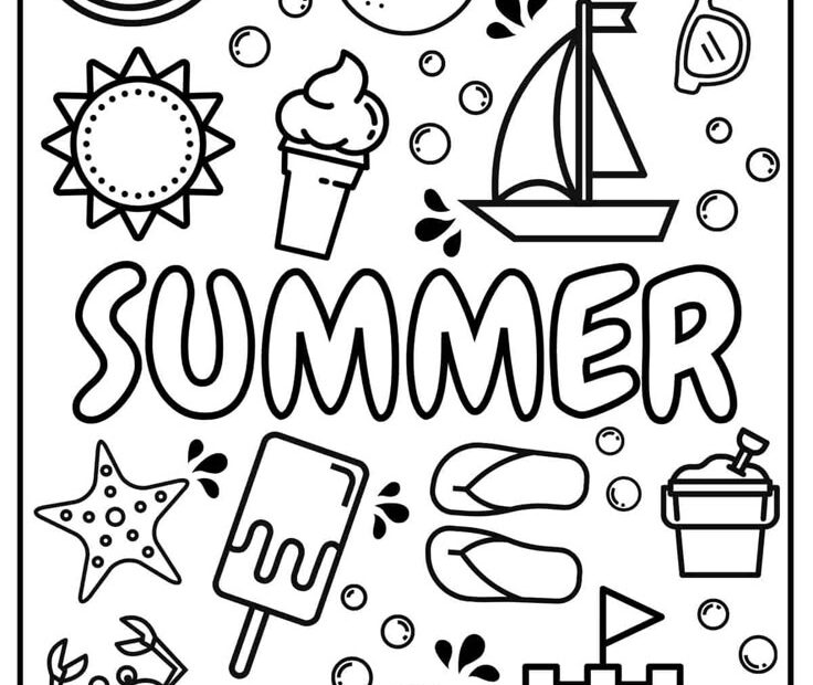 30 Free Summer Coloring Pages For Kids Coloring Pages Summer