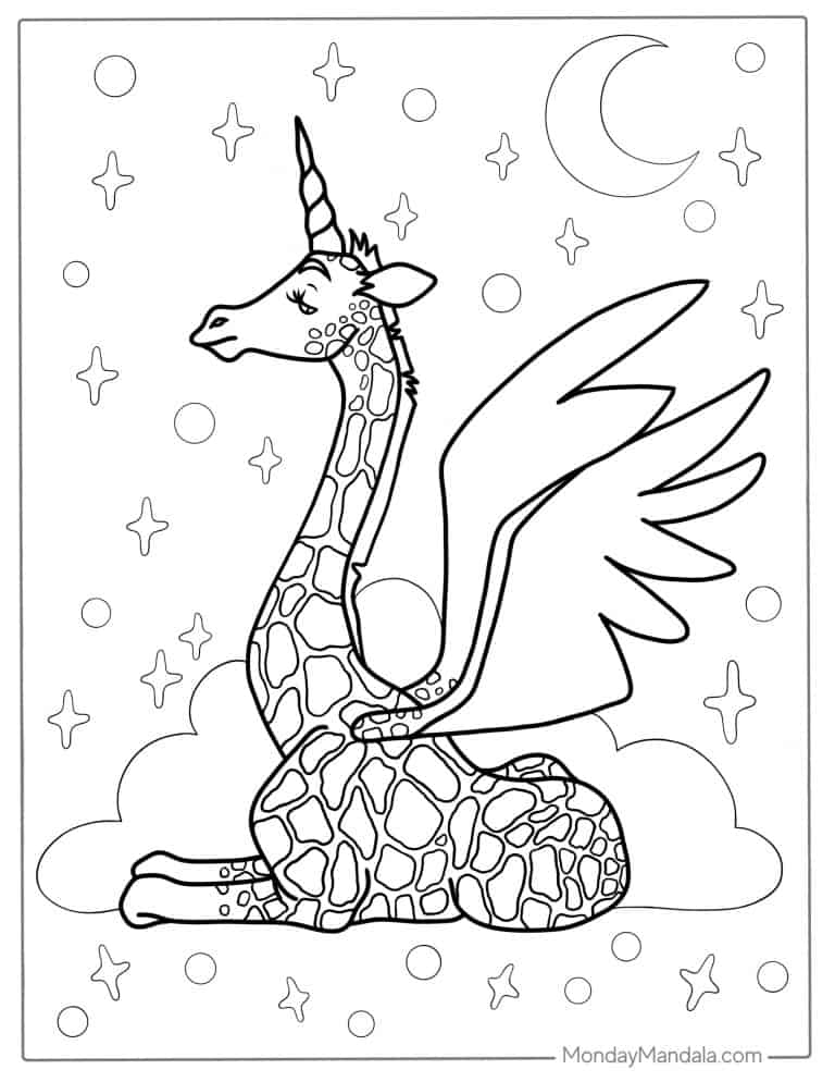 30 Giraffe Coloring Pages Free PDF Printables 