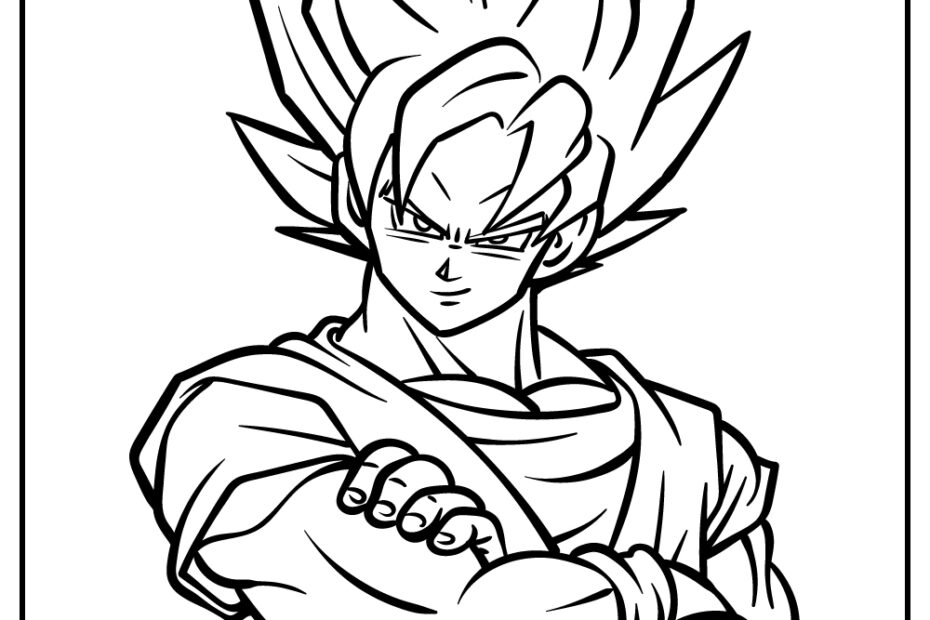30 Goku Coloring Pages Easy Free PDF Printables For Kids
