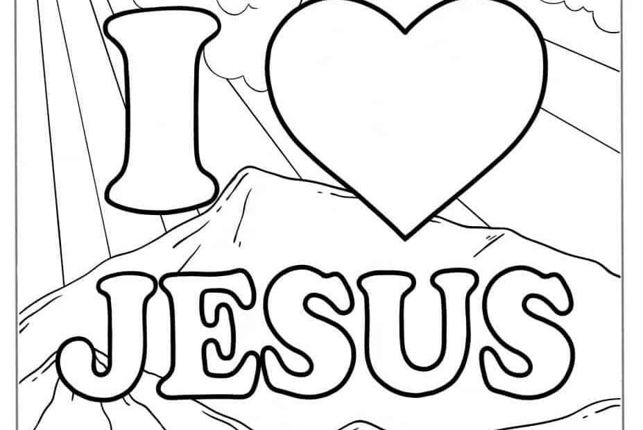 30 Jesus Coloring Pages Free PDF Printables