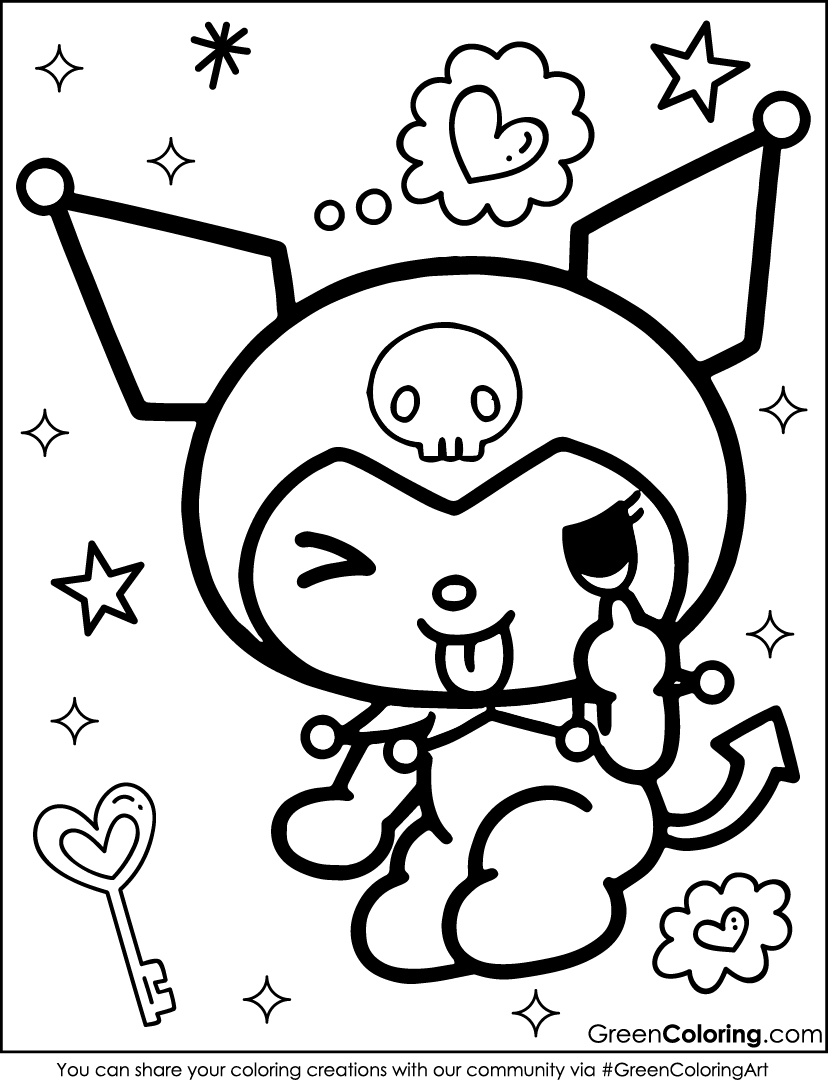 30 Kuromi Coloring Pages Free PDF Printables 30 Kuromi Coloring Pages Free PDF Printables