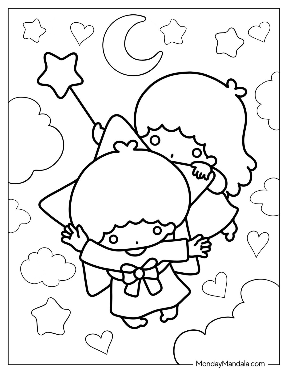 Sanrio printable coloring pages free Sanrio printable coloring pages free