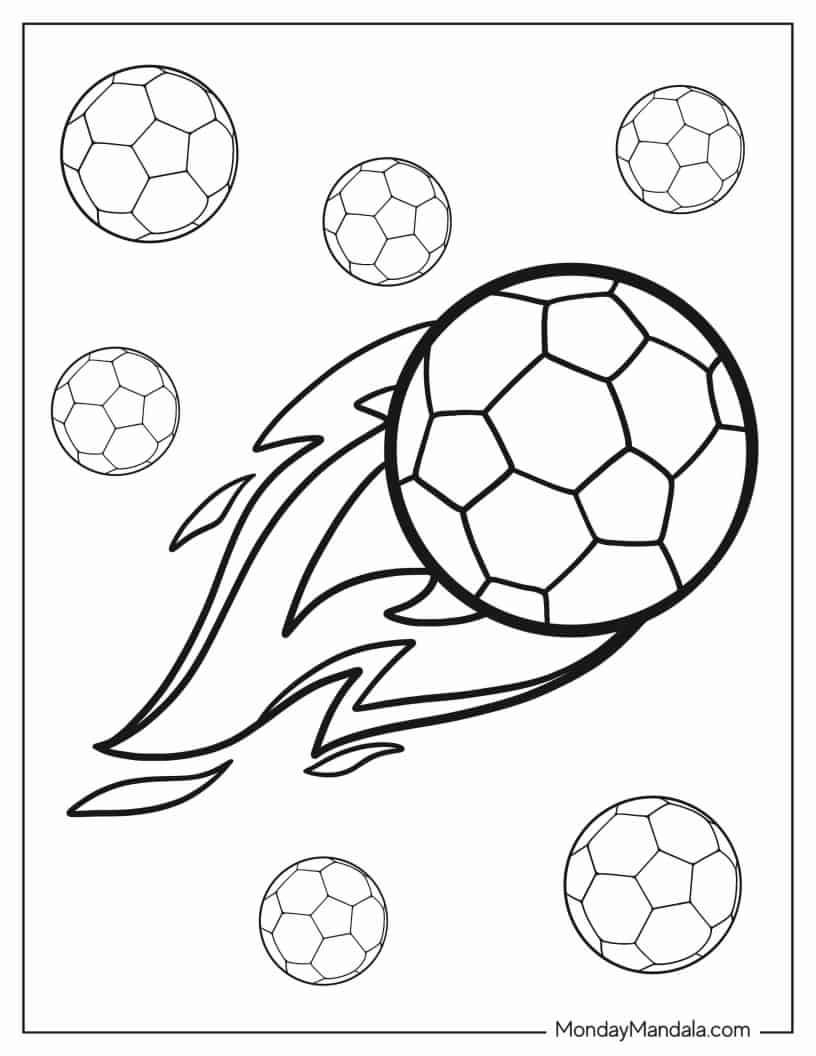 30 Soccer Coloring Pages Free PDF Printables Sports Coloring Pages 