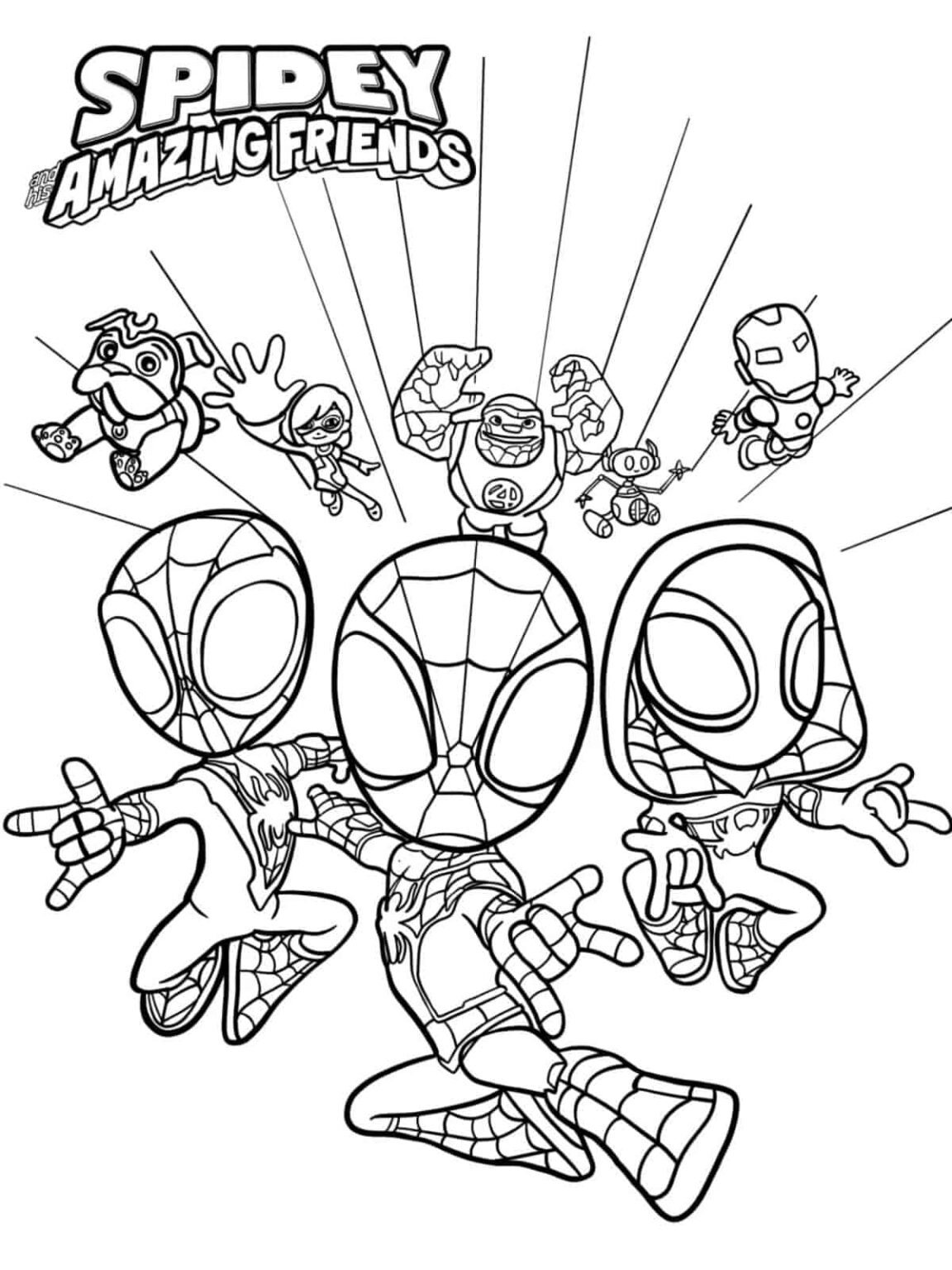 30 Spidey And His Amazing Friends Coloring Pages 30 Spidey And His Amazing Friends Coloring Pages