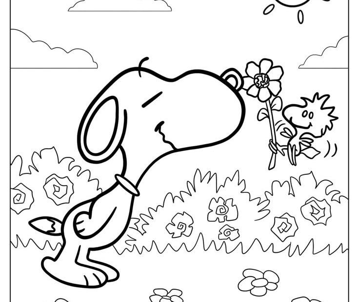 32 Peanuts Snoopy Coloring Pages Free PDF Printables Cartoon