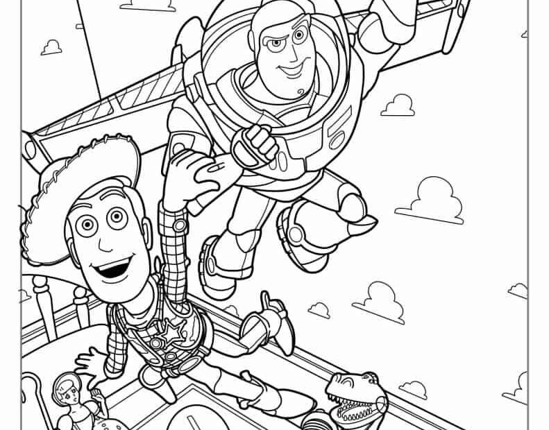 34 Toy Story Coloring Pages Free PDF Printables Coloriage Toy Story