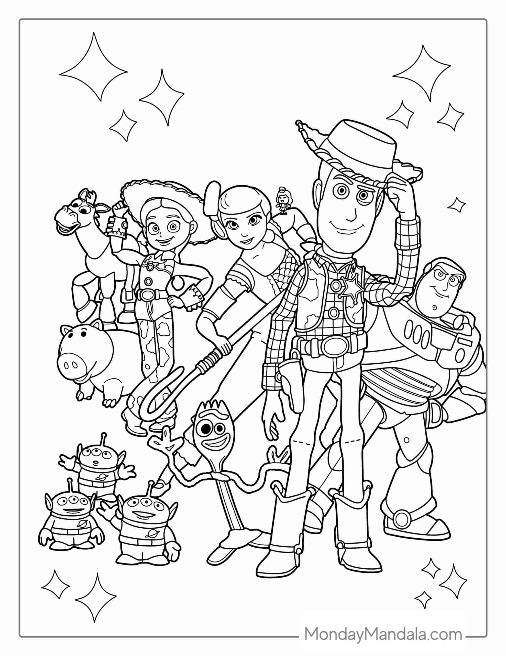 34 Toy Story Coloring Pages Free PDF Printables Toy Story Coloring 