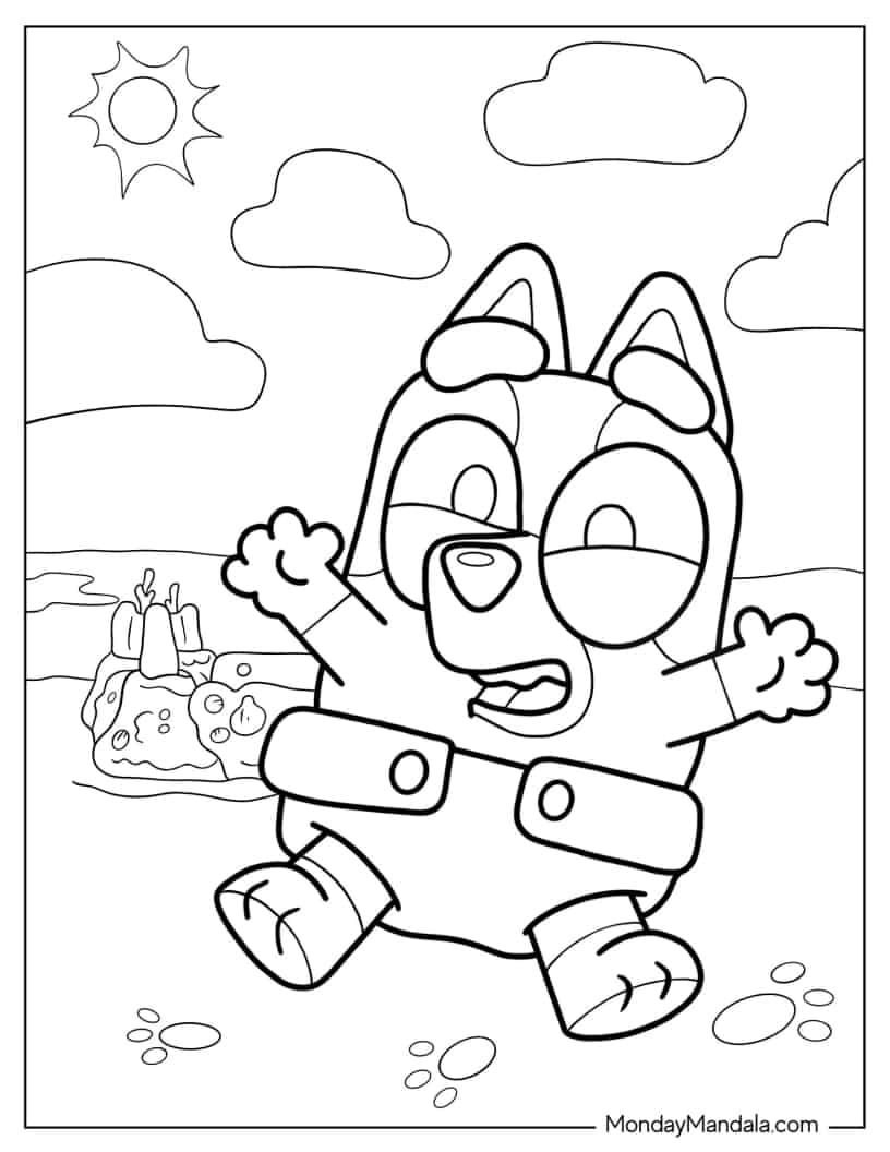 bluey coloring pages free PDF printables bluey coloring pages free PDF printables