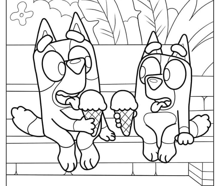 36 Bluey Coloring Pages Free PDF Printables Coloring Pages For Boys