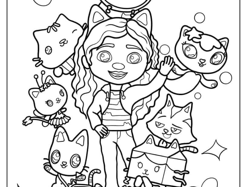38 Gabby 39 s Dollhouse Coloring Pages Free PDF Printables Coloring