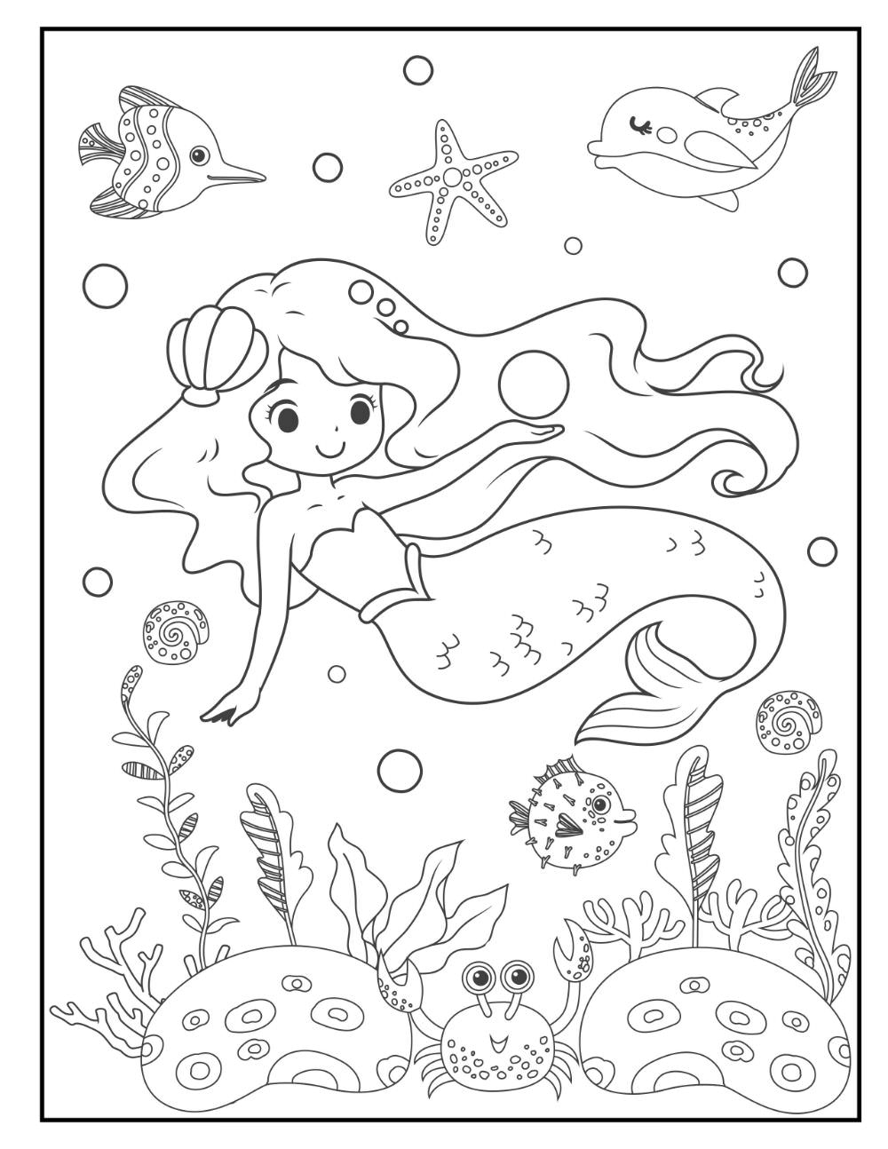39 Free Mermaid Coloring Pages Printable PDF 39 Free Mermaid Coloring Pages Printable PDF