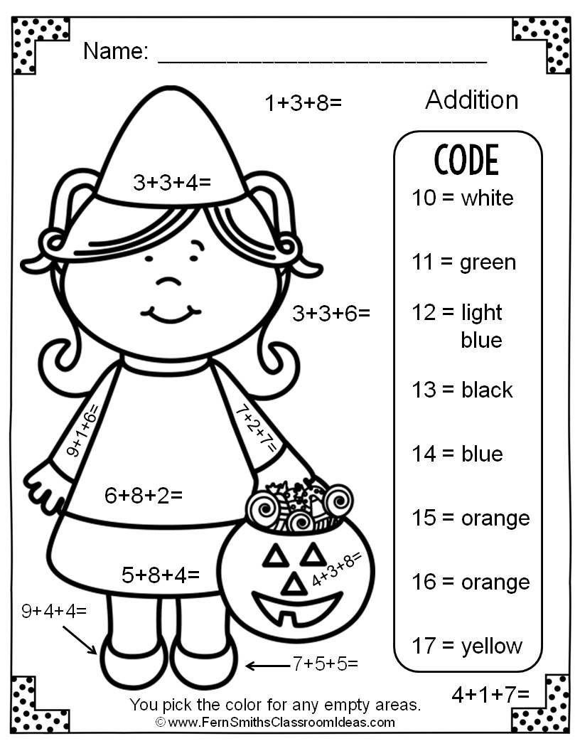 3rd Grade Halloween Coloring Pages Coloring Pages Ideas
