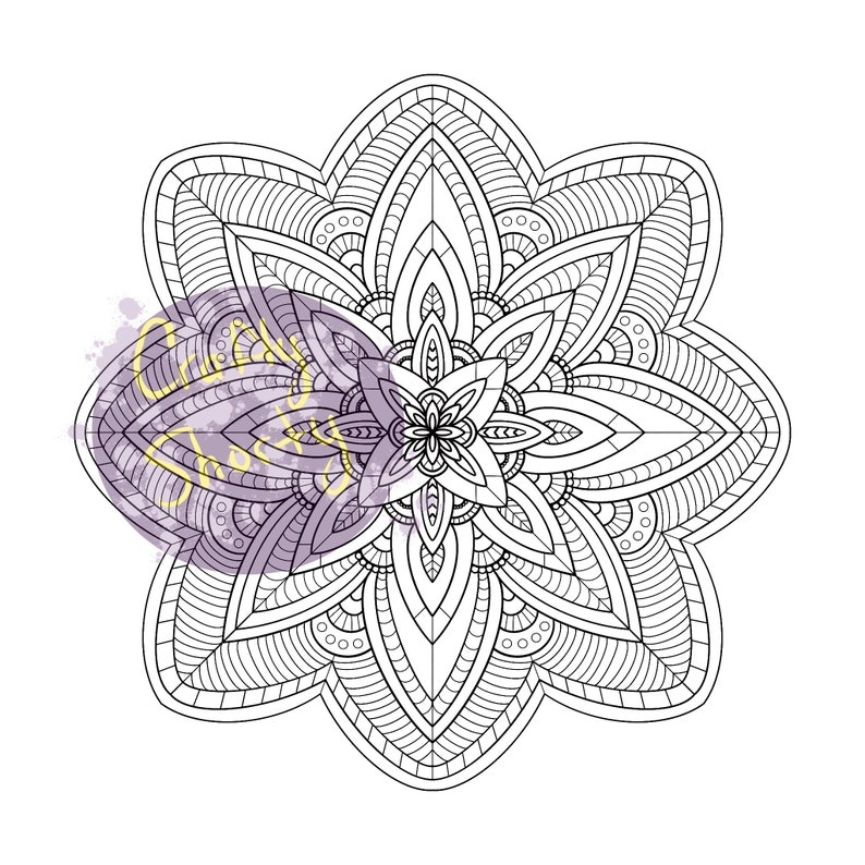 4 Adult Coloring Pages Etsy