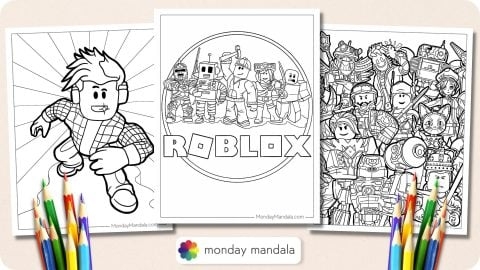 40 Roblox Coloring Pages Free PDF Printables