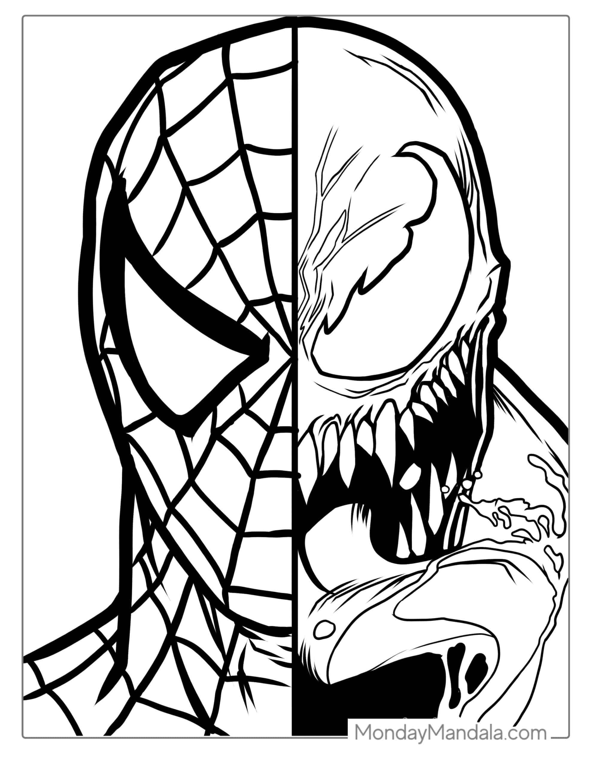 40 Spider Man Coloring Pages Free PDF Printables Spiderman Coloring 