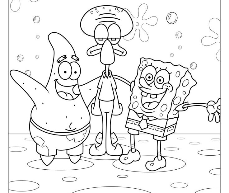 40 SpongeBob Coloring Pages Free PDF Printables Coloring Pages