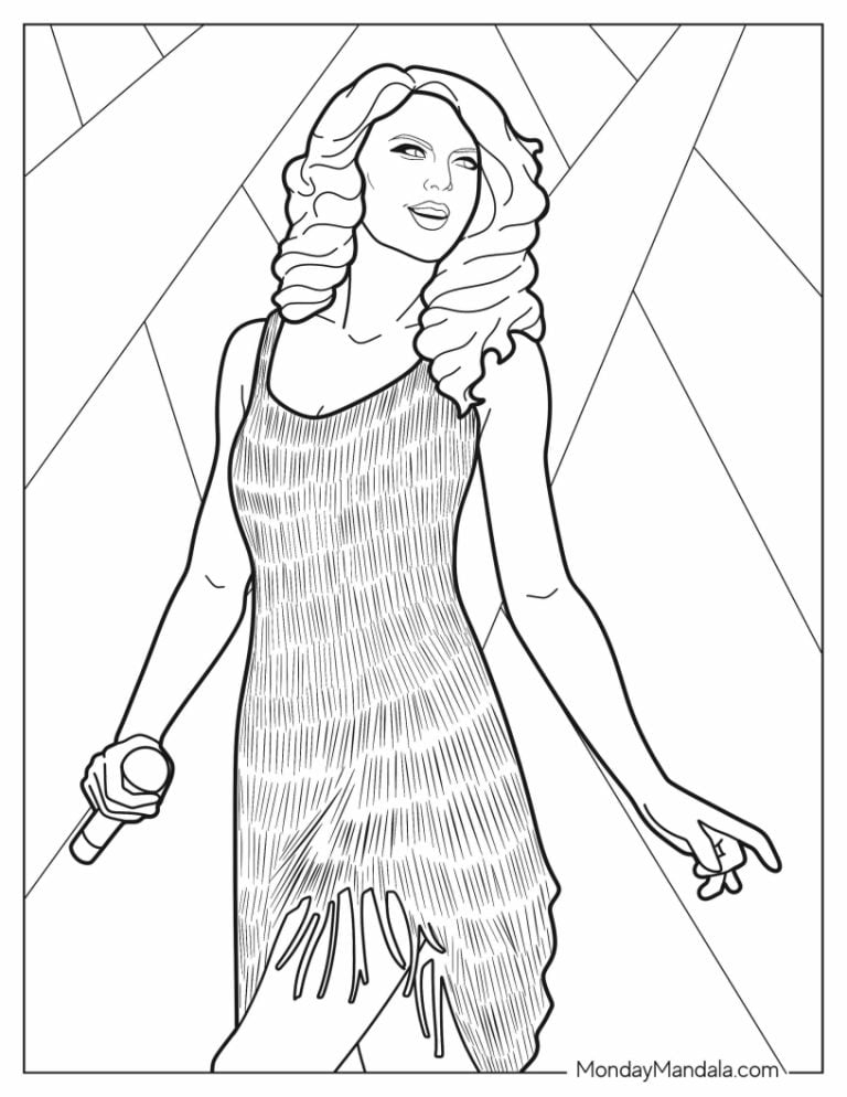 Taylor Swift speak now coloring pages