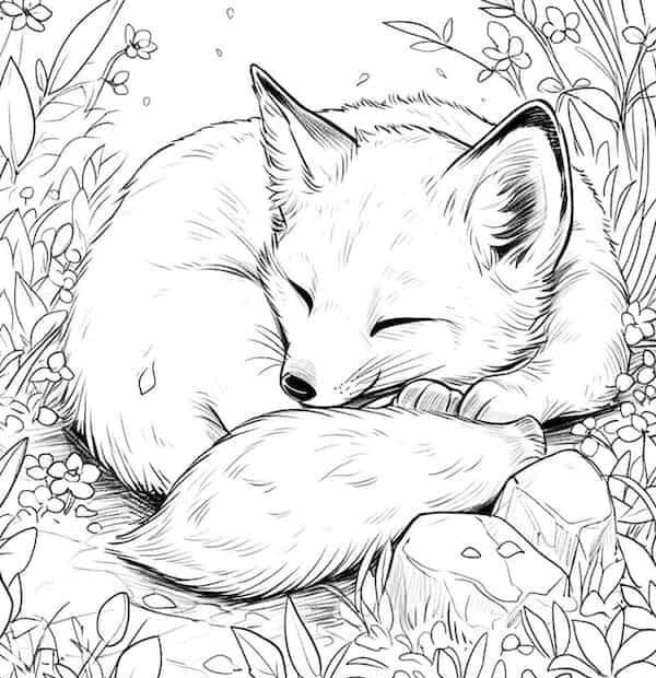40 Unique Fox Coloring Pages For Kids And Adults Free Printable Fox