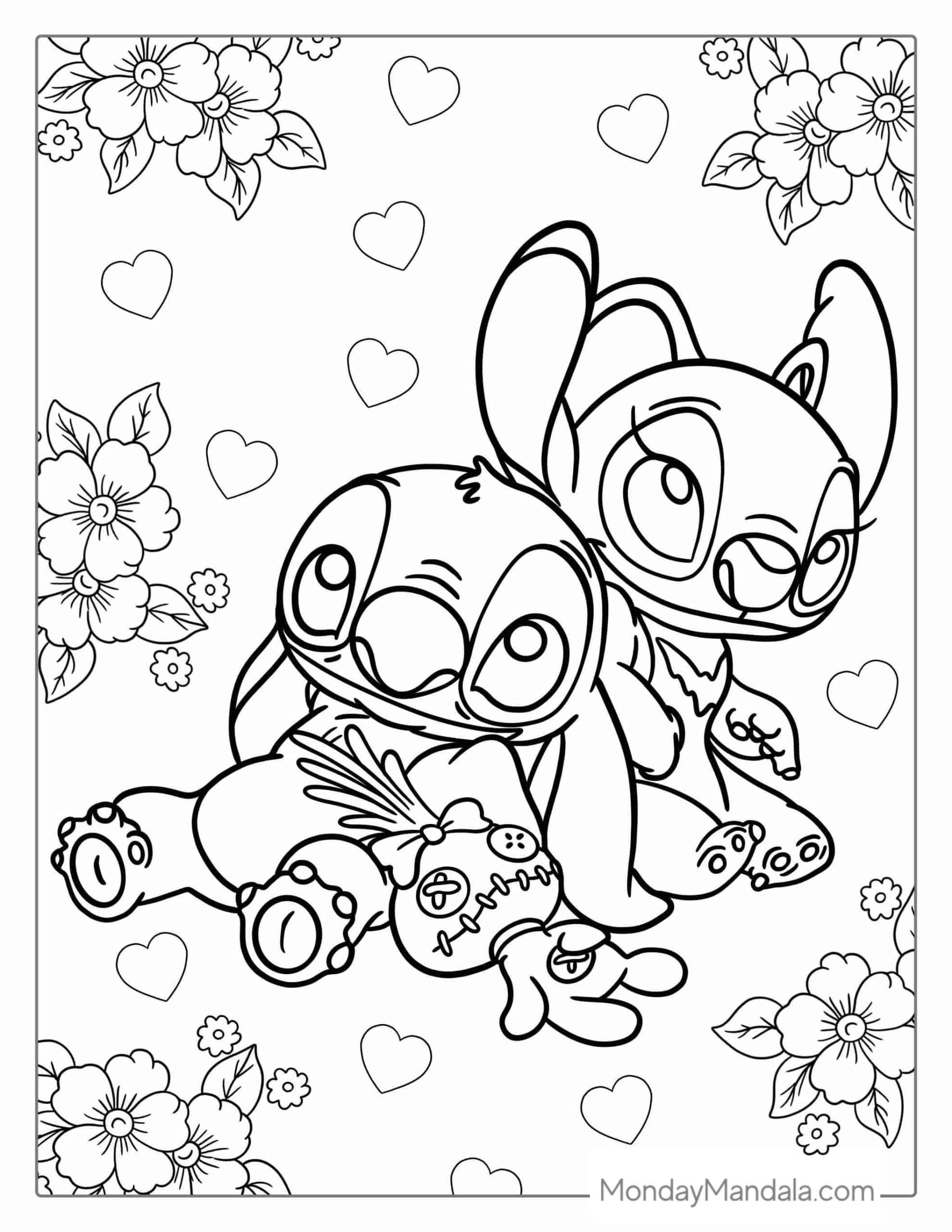 valentine's day coloring page free