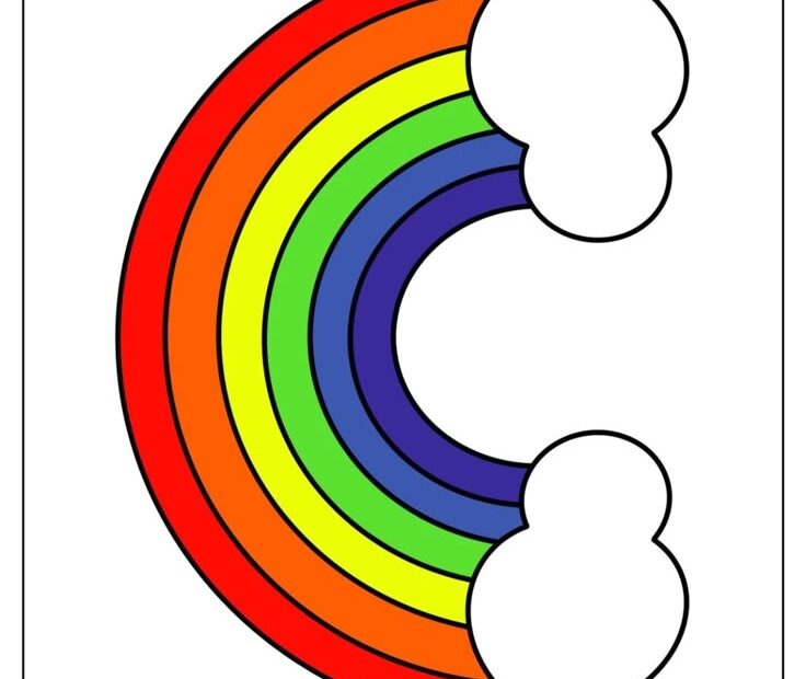 43 Rainbow Templates Free PDF Printables Templates Printable Free