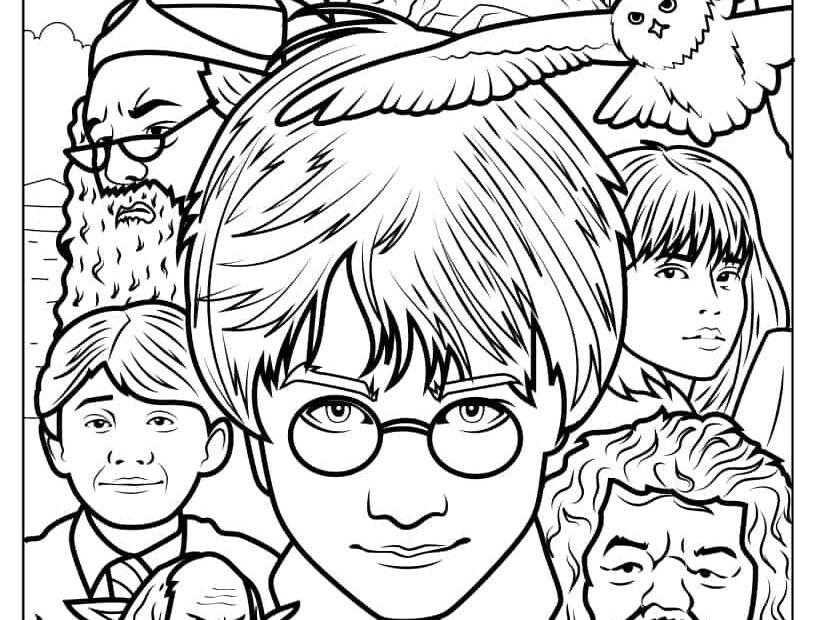 44 Harry Potter Coloring Pages Free PDF Printables Harry Potter
