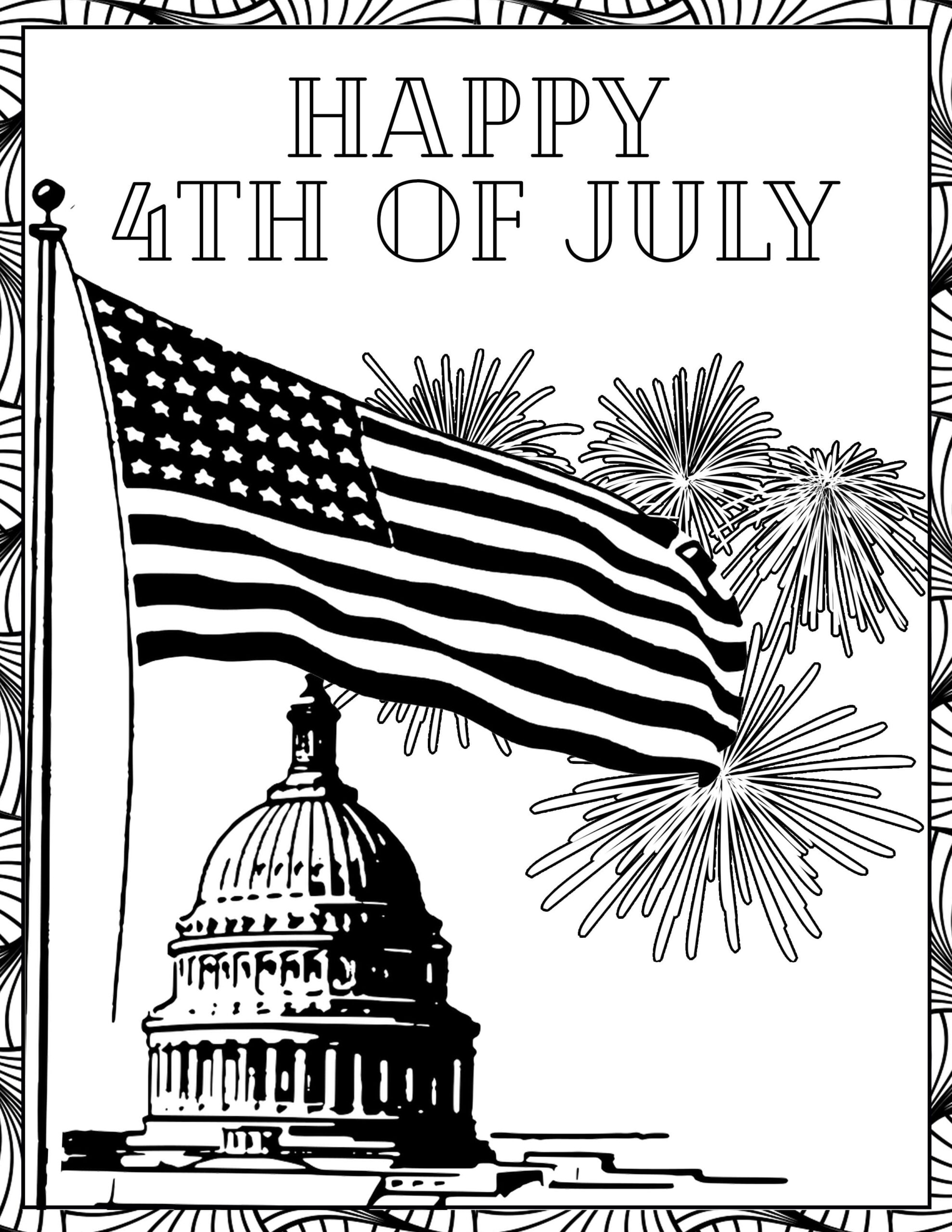 july 4th coloring pages free july 4th coloring pages free