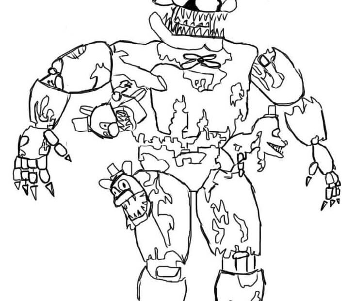 5 Nights At Freddy 39 s 2 Coloring Page Free Printable Coloring Pages