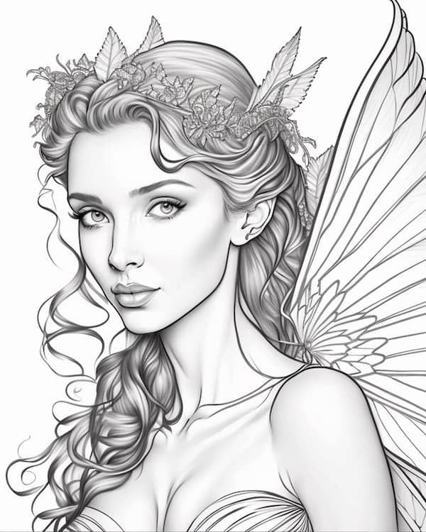 50 Fascinating Fairy Coloring Pages Free Printable Our Mindful Life 