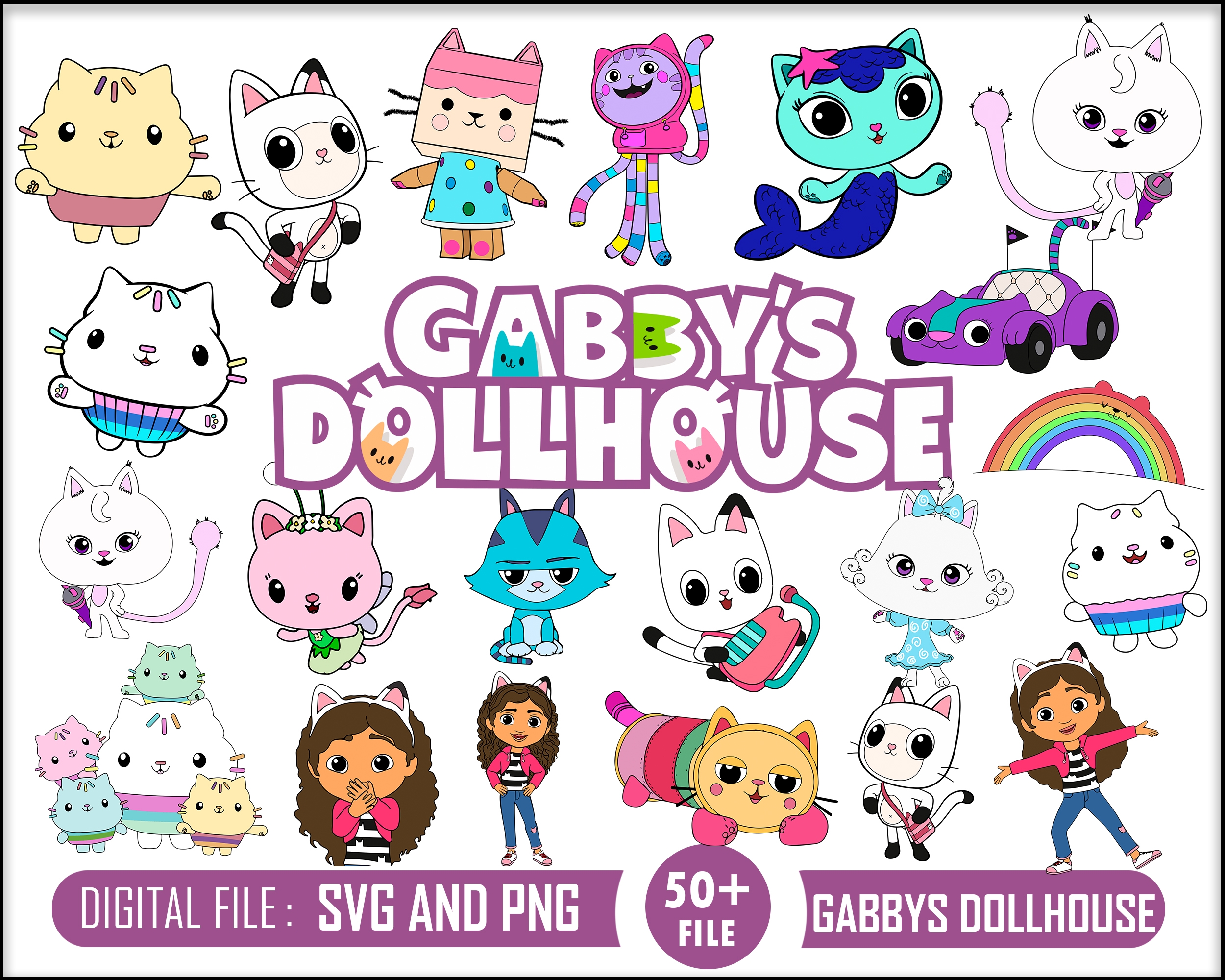 50 Gabby 39 s Dollhouse Gabby 39 s Dollhouse SVG Bundle Gabby 39 s Inspire 