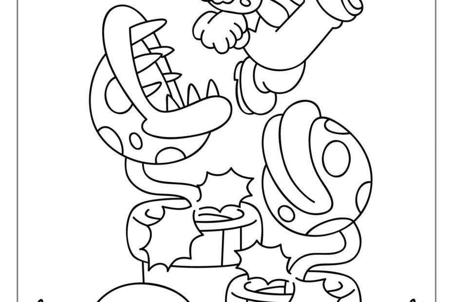 50 Mario Coloring Pages Free PDF Printables Super Mario Coloring