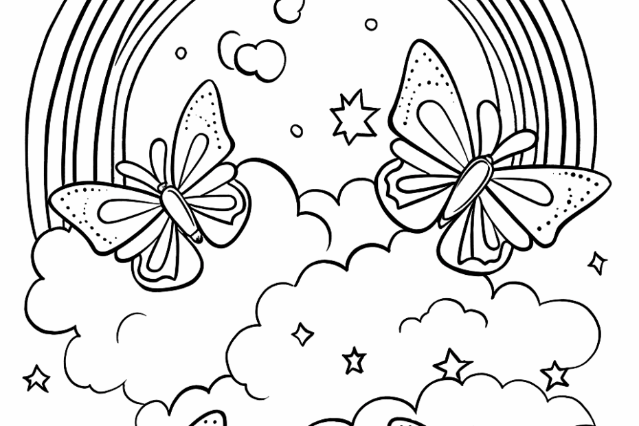 50 Rainbow Coloring Pages 2024 Free Printable Sheets Kids Printable