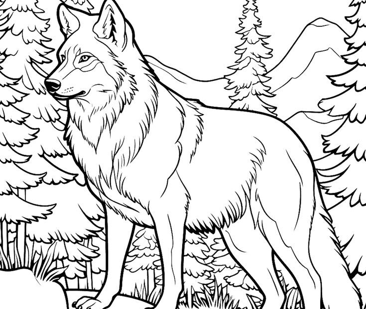 50 Wolf Coloring Pages Free Printable Sheets Adult Coloring Pages