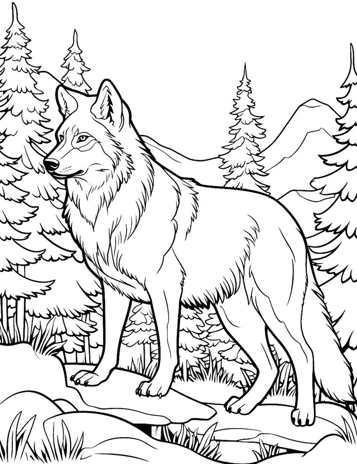 50 Wolf Coloring Pages Free Printable Sheets Adult Coloring Pages 