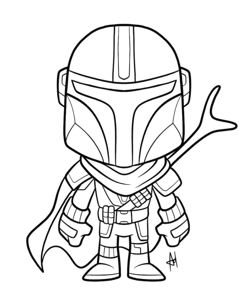 52 Mandalorian Coloring Pages ColoringPagesOnly