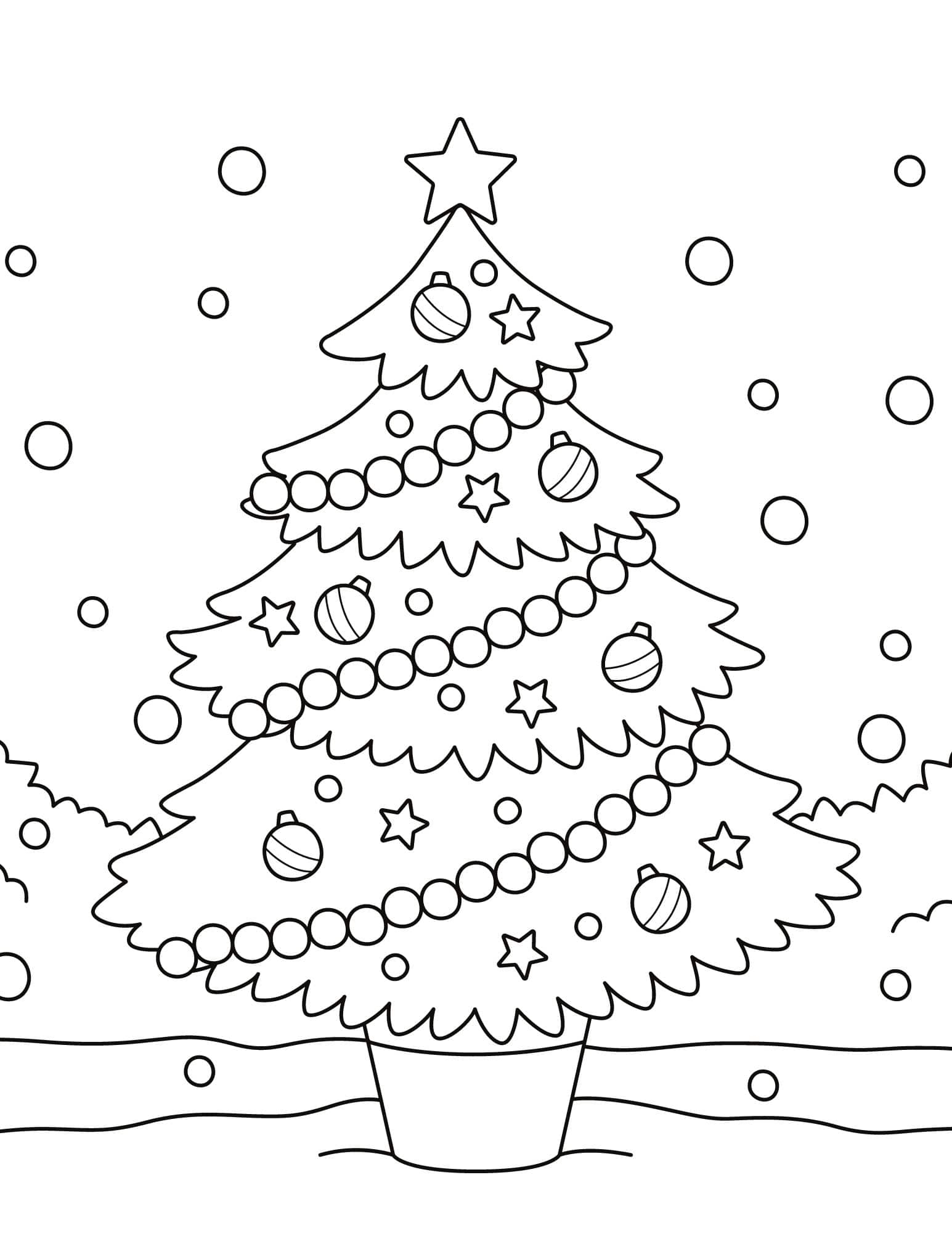 free christmas tree coloring sheet free christmas tree coloring sheet