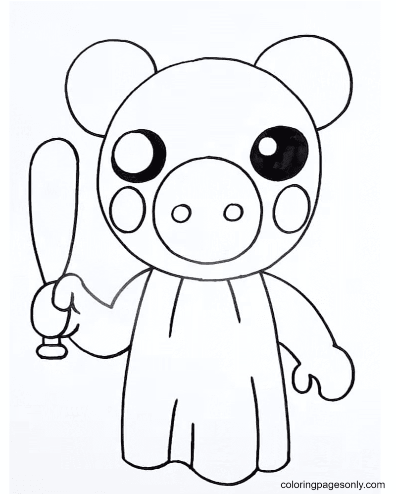 54 Piggy Coloring Pages ColoringPagesOnly