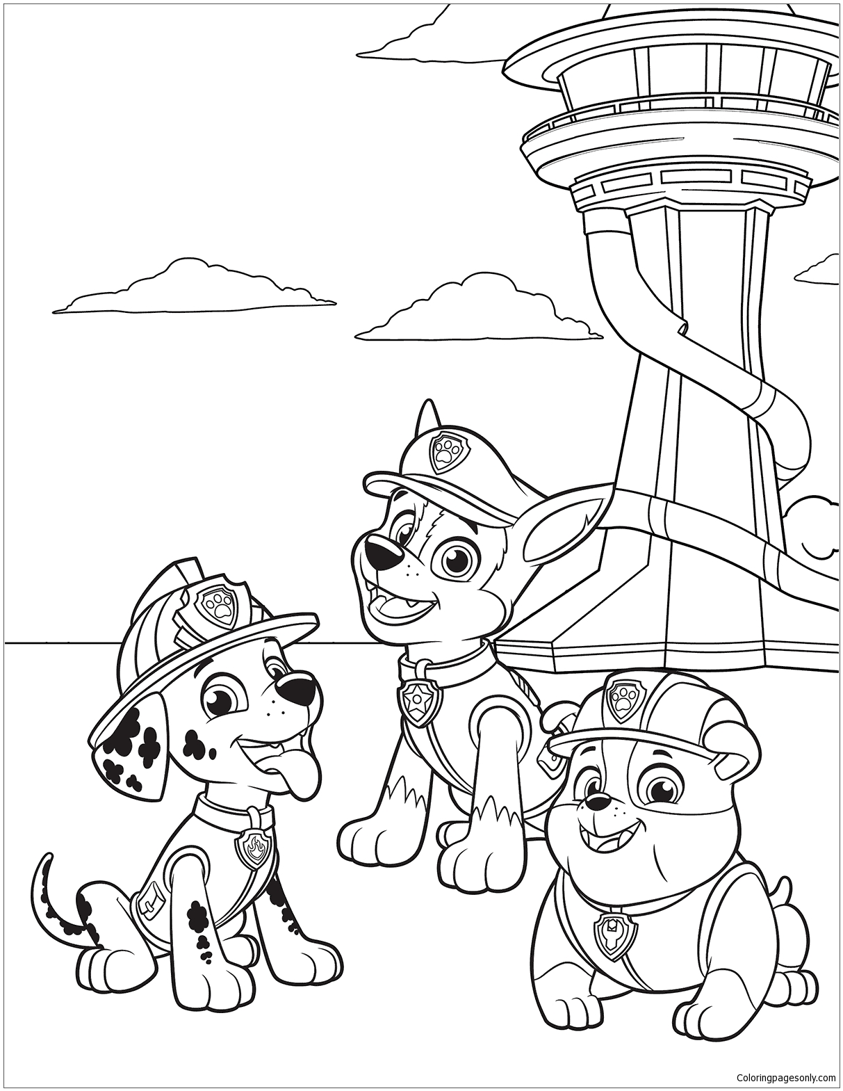 55 Marshall Paw Patrol Coloring Pages ColoringPagesOnly