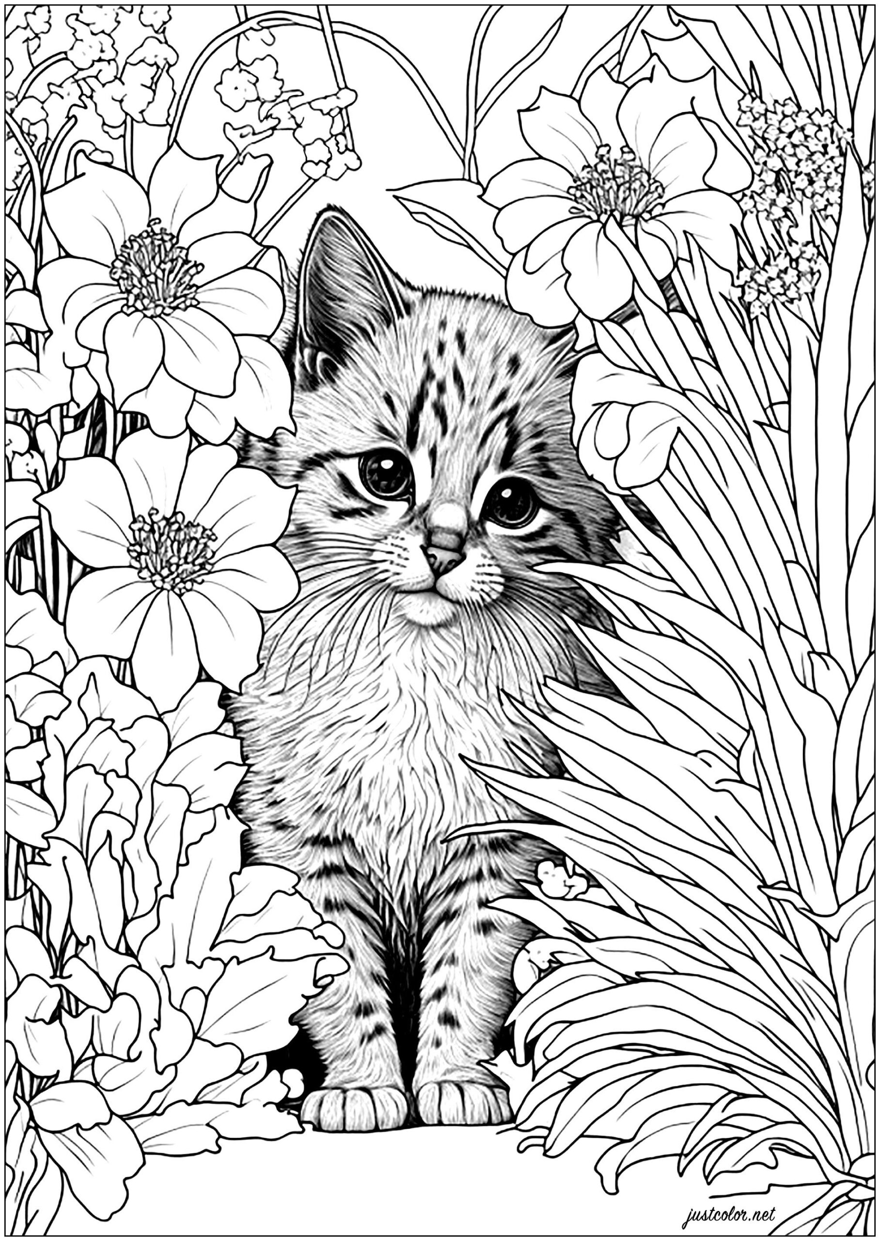 detailed coloring pages animals