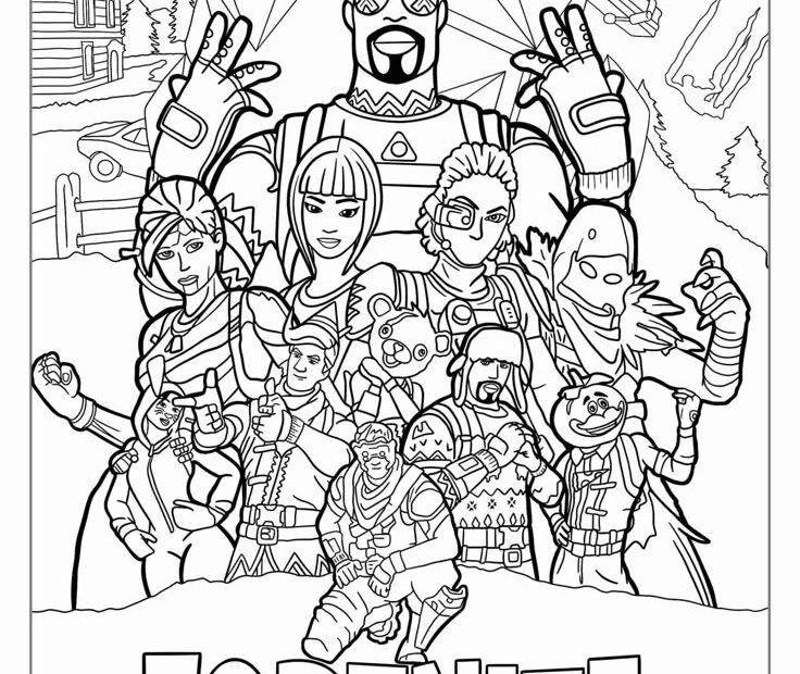 60 Fortnite Coloring Pages Free PDF Printables Colouring Pages